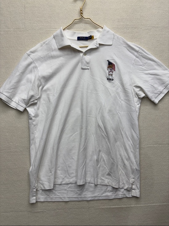 Polo Ralph Lauren Other - Polo by Ralph Lauren White Short-Sleeve Polo with Patriotic Bear Embroidery